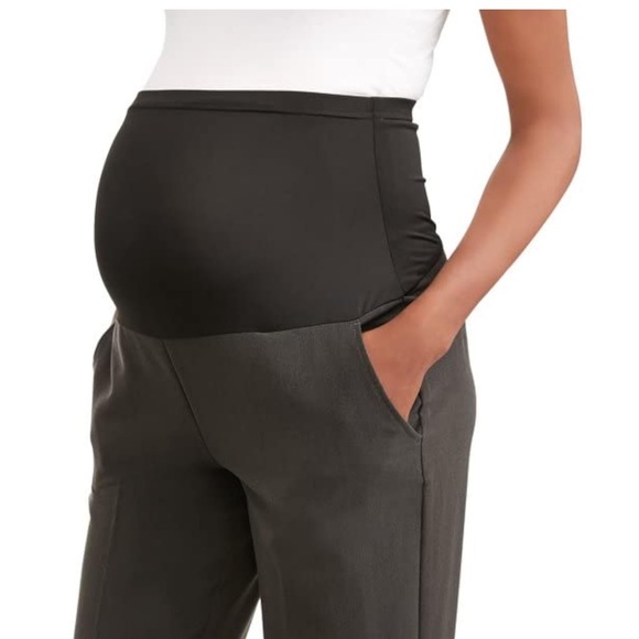 2/$30 Maternity Women's Straight Leg Dress Pants, Large - Picture 3 of 11